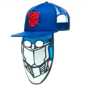 2014 Transformers Optimus Prime Mask Trucker Snapback Hat Cap Vintage
